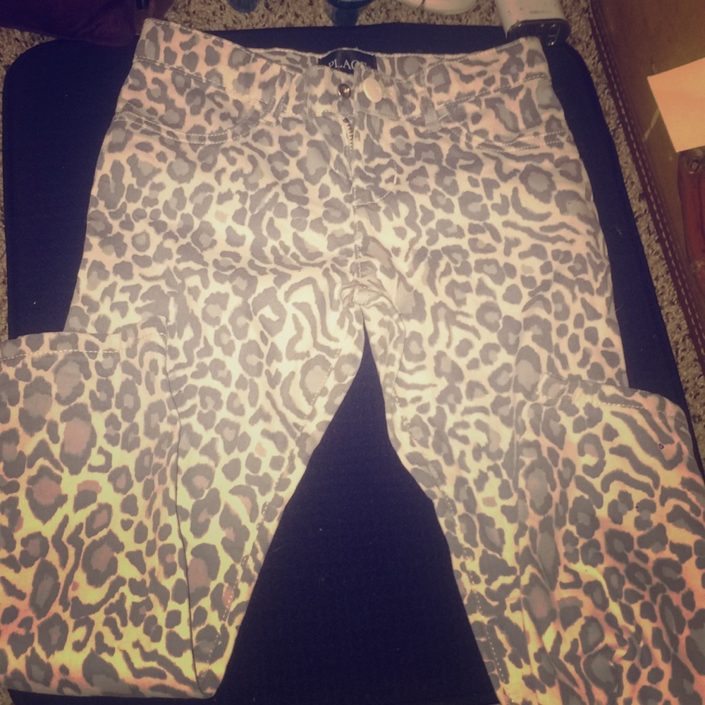 Children’s place leopard print jeans sz6 nwot